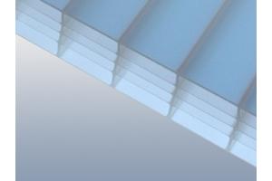 Stegplatte Plexiglas® Heatstop Cool Blue 32/32 weiss WZ009